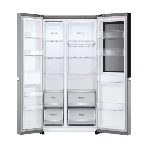 LG Ψυγείο Ντουλάπα GSVV80PYLL 655lt Total NoFrost Υ179xΠ91.3xΒ73.5εκ. Inox