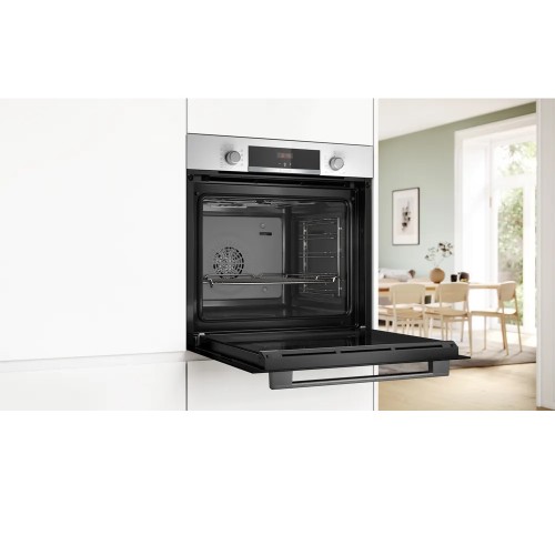 Bosch Εντοιχιζόμενος Φούρνος Ανω Πάγκου HBA534BW3 71lt Λευκός