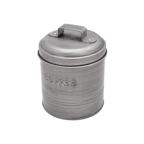 Estia ESTIA ΔΟΧΕΙΟ ΚΑΦΕ ΜΕΤΑΛΛΙΚΟ 11x11x14cm ΜΕ ΑΕΡΟΣΤΕΓΕΣ ΚΑΠΑΚΙ