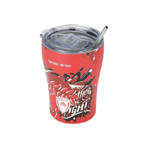 Estia ESTIA ΘΕΡΜΟΣ COFFEE MUG OLYMPIACOS BC EDITION TOGETHER WE FIGHT 350ml