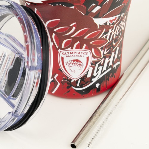 Estia ESTIA ΘΕΡΜΟΣ COFFEE MUG OLYMPIACOS BC EDITION TOGETHER WE FIGHT 350ml