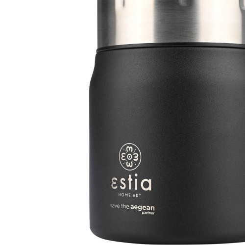 Estia Θερμός Lunch Pot SAVE THE AEGEAN 0.5lt Midnight Black