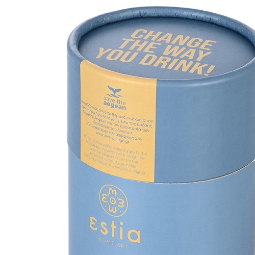 Estia ESTIA ΘΕΡΜΟΣ TRAVEL CHUG SAVE THE AEGEAN 500ml DENIM BLUE