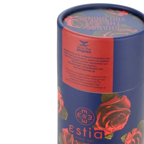 Estia ESTIA ΘΕΡΜΟΣ TRAVEL CUP SAVE THE AEGEAN 500ml ELECTRIC ROSES