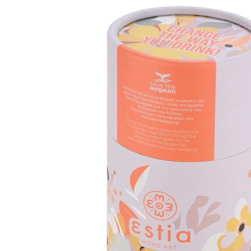 Estia ESTIA ΘΕΡΜΟΣ TRAVEL FLASK SAVE THE AEGEAN 500ml SPRING SONATA