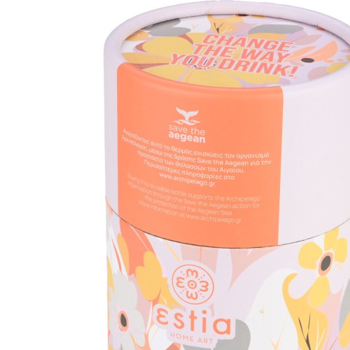 Estia ESTIA ΘΕΡΜΟΣ TRAVEL MUG SAVE THE AEGEAN 350ml SPRING SONATA