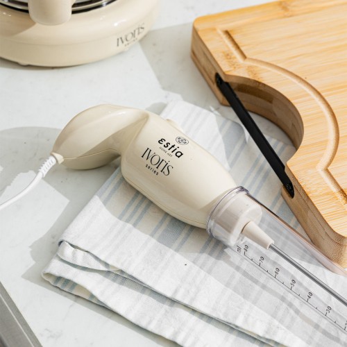 Estia ESTIA ΦΡΑΠΕΔΙΕΡΑ ΧΕΙΡΟΣ IVORIS ΗΛΕΚΤΡΙΚΗ 25w ΜΕ ΑΝΟΞΕΙΔΩΤΟ ΑΝΑΔΕΥΤΗΡΑ