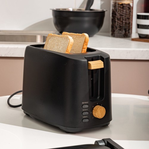 Estia Φρυγανιέρα OAK 2 ΘΕΣΕΩΝ 700w ΜΕ 7 ΕΠΙΠΕΔΑ ΨΗΣΙΜΑΤΟΣ ΜΑΥΡΗ