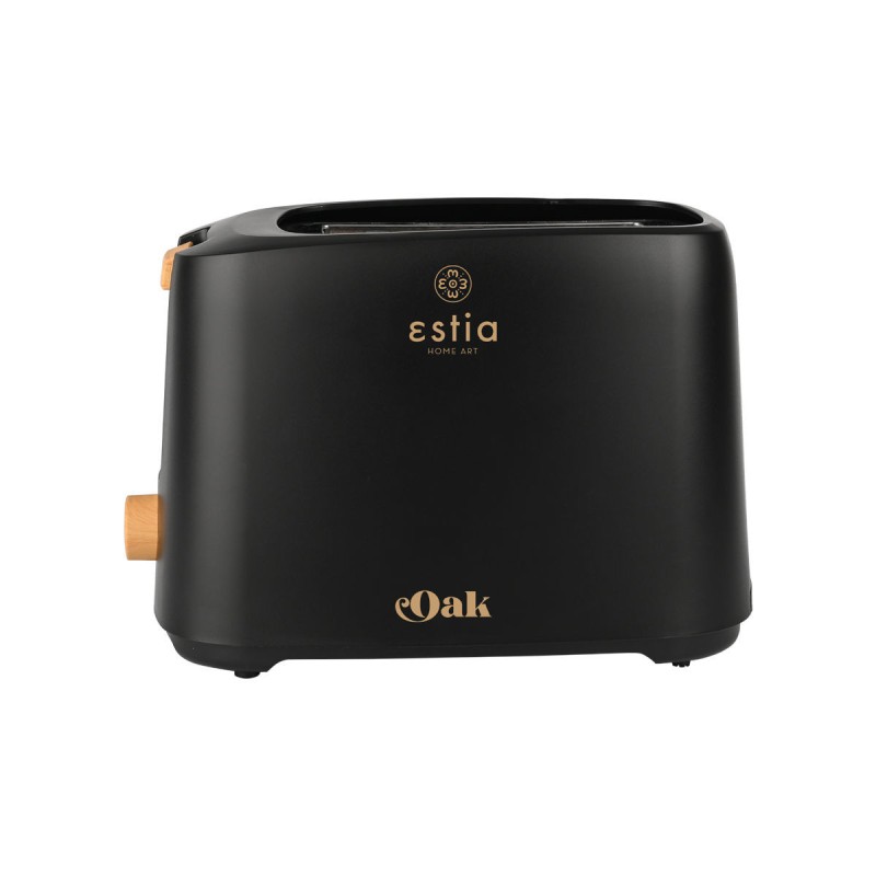 Estia Φρυγανιέρα OAK 2 ΘΕΣΕΩΝ 700w ΜΕ 7 ΕΠΙΠΕΔΑ ΨΗΣΙΜΑΤΟΣ ΜΑΥΡΗ