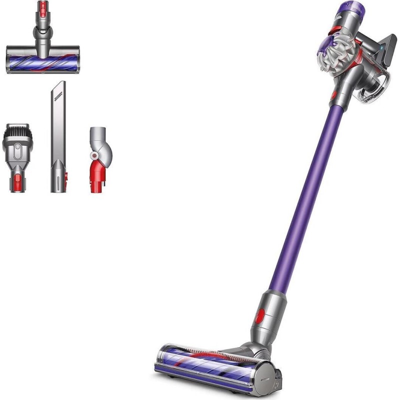 Dyson Επαναφορτιζόμενο Σκουπάκι Stick V8 Origin Silver/Silver/Purple 400394-01