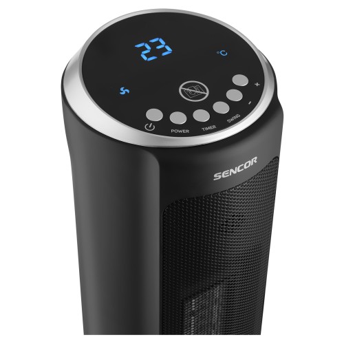 Sencor Αερόθερμο Κεραμικό Δαπέδου SFH 8990BK 2200W Μαύρο