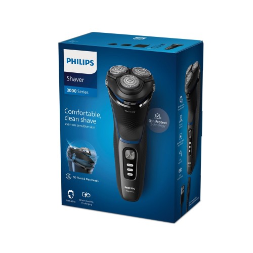 Philips Ξυριστική Μηχανή Προσώπου Επαναφορτιζόμενη Series 3000 S3344/13
