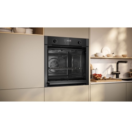 Neff Εντοιχιζόμενος Φούρνος Ανω Πάγκου B5ACH7AG3 71lt Graphite-Grey