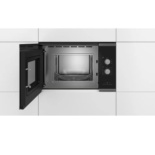 Bosch Εντοιχιζόμενος Φούρνος Μικροκυμάτων BFL520MS0 20lt Inox