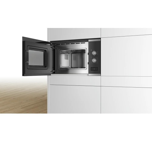 Bosch Εντοιχιζόμενος Φούρνος Μικροκυμάτων BFL520MS0 20lt Inox