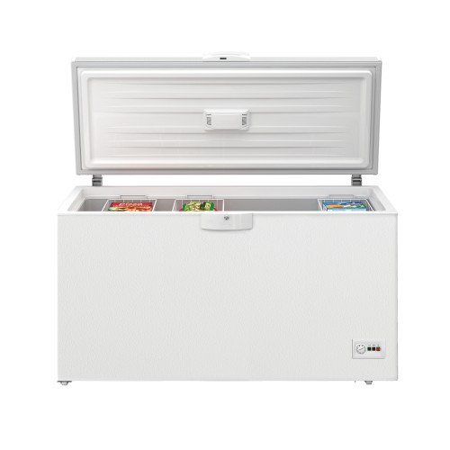 Beko Καταψύκτης Μπαούλο HSM46740 451lt Υ86xΠ155,5xΒ67,5εκ. Λευκός