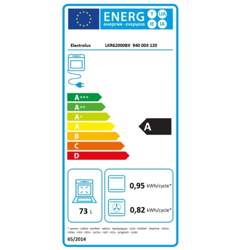Electrolux Κεραμική Κουζίνα LKR62000BX Inox