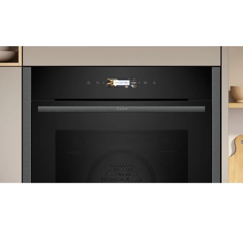 Neff Εντοιχιζόμενος Φούρνος Aνω Πάγκου B24CR71G0 71lt Graphite-Grey