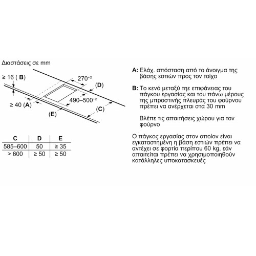 Neff Αυτόνομη Επαγωγική Εστία T63TDX1L0 31,9cm 