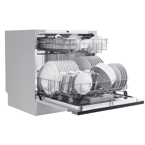 Midea Πλυντήριο Πιάτων MDWTT0802MS-WF για 8 Σερβίτσια με σύνδεση WiFi Π55xY59,5εκ. Inox