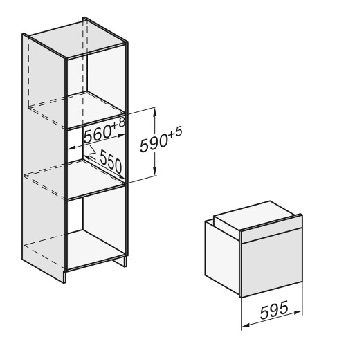 Miele Εντοιχιζόμενος Φούρνος Ανω Πάγκου H 2467 B Active 76lt Obsidian