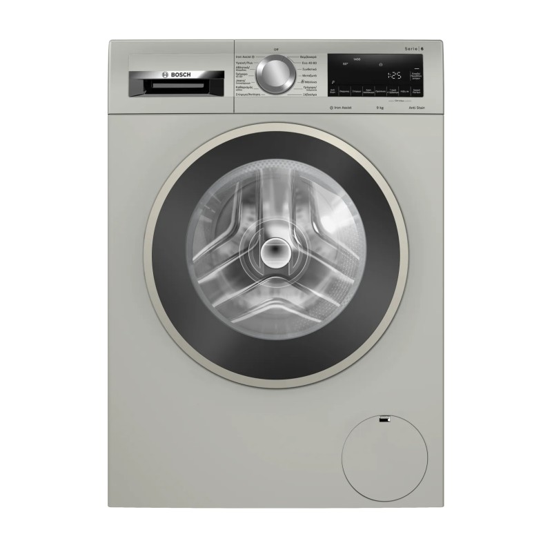 Bosch Πλυντήριο Ρούχων WGG244ZXGR (9kg 1400rpm) Silver Inox