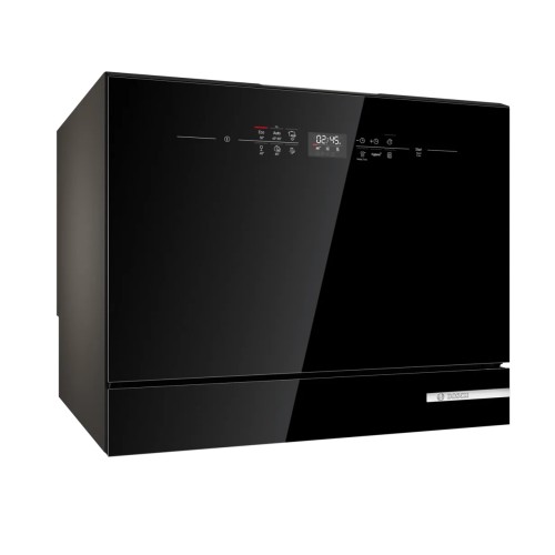 Bosch Επιτραπέζιο Πλυντήριο Πιάτων SKS6ITB00E για 6 Σερβίτσια Π55.1xY45εκ. Μαύρο Γυαλί