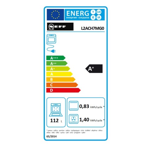 Neff Εντοιχιζόμενος Φούρνος Ανω Πάγκου L2ACH7MG0 112lt Μαύρος