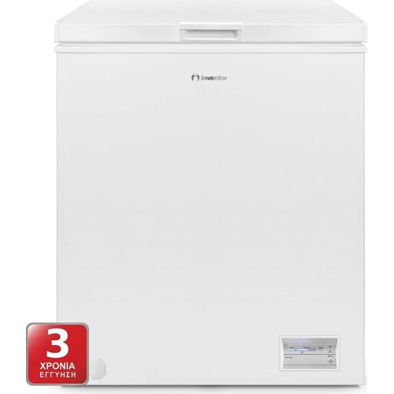 Inventor Καταψύκτης Μπαούλο MDH-145EL 142lt Λευκό