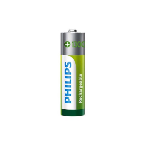 Philips Επαναφορτιζόμενες μπαταρίες R6B4A130/10GRS AA 4τμχ Blister 1300mAh