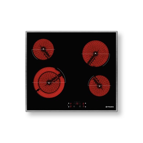 Pyramis Σετ Φούρνος Ανω Πάγκου PO78010008SIX 78lt + Εστίες Κεραμικές PHC61510IFB 5 Ζωνών με Ανοξείδωτο Πλαίσιο