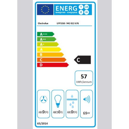 Electrolux Απορροφητήρας Συρόμενος LFP326S 60cm Inox