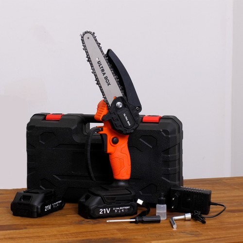 Ultra Box Μίνι Επαναφορτιζόμενο Αλυσοπρίονο με μπαταρία λιθίου UT-MCS1500 και ΔΩΡΟ δεύτερη μπαταρία