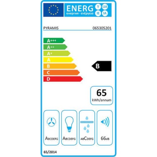 Pyramis Μηχανισμός Απορρόφησης Τζάκι Plus Stainless Steel 71 EF 71cm 065305201