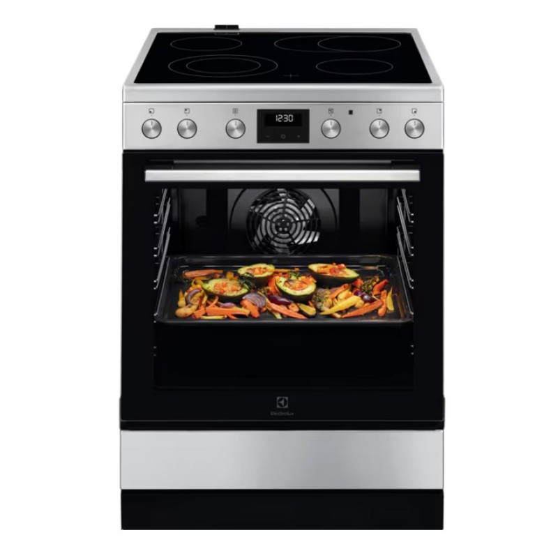 Electrolux Κεραμική Κουζίνα LKR64024MX 73Lt Inox