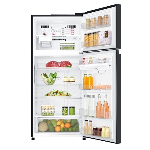 LG Ψυγείο Δίπορτο Full No Frost GTB744BMBED Υ180xΠ78xΒ70cm Μαύρο