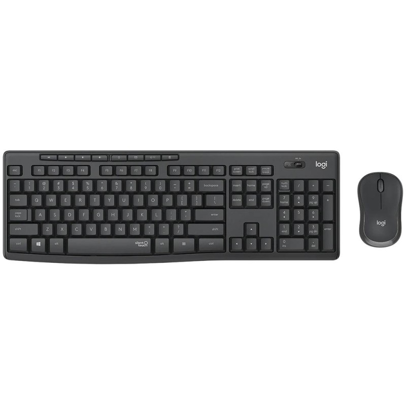 Logitech Ασύρματο Σετ Πληκτρολόγιο & Ποντίκι Silent Wireless Combo MK295 - GR Layout