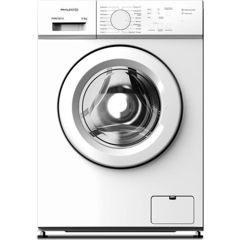 Philco Πλυντήριο Ρούχων PWM 641A 6kg με Ατμό 1000 Στροφών Εν. Κλάση Α