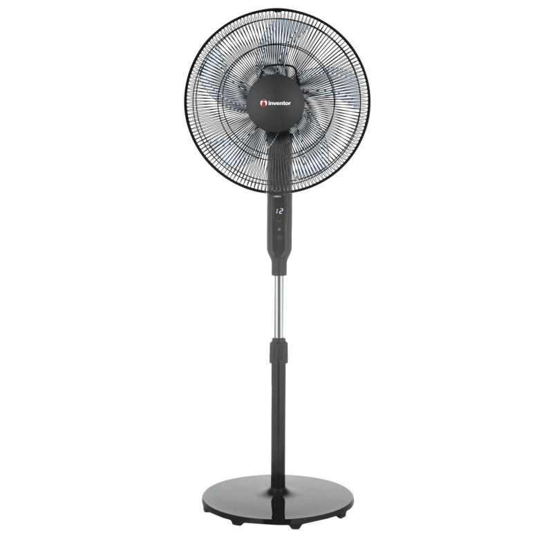 Inventor Ανεμιστήρας Ορθοστάτης FS40BLR Black DC 35W με Τηλεχειριστήριο