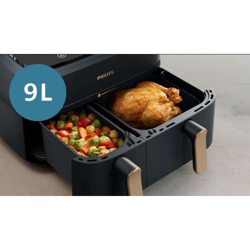 Philips Φριτέζα Αέρος NA352/00 9lt με Διπλό Κάδο