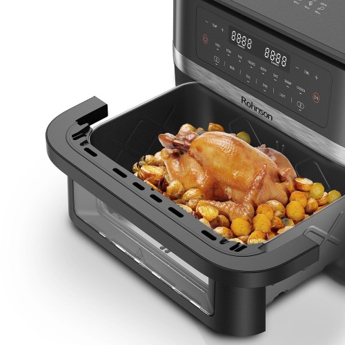 Rohnson Φριτέζα Αέρος - Air Fryer R-2881 11.5lt με Διπλό Κάδο