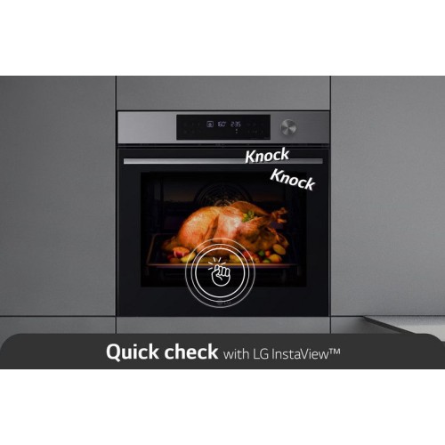 LG Σετ Εντοιχιζόμενος Φούρνος Ανω Πάγκου WSED7612S + Εστία Επαγωγική CBIZ2435B InstaView 76lt με Πυρόλυση