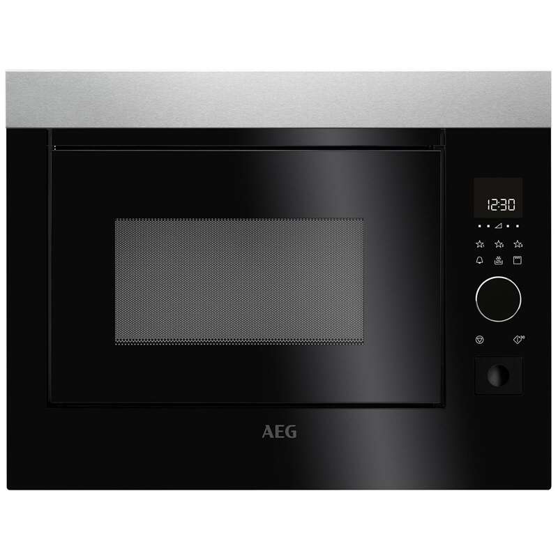 AEG Εντοιχιζόμενος Φούρνος Μικροκυμάτων MBE2658DEM με Grill 26lt Μαύρος