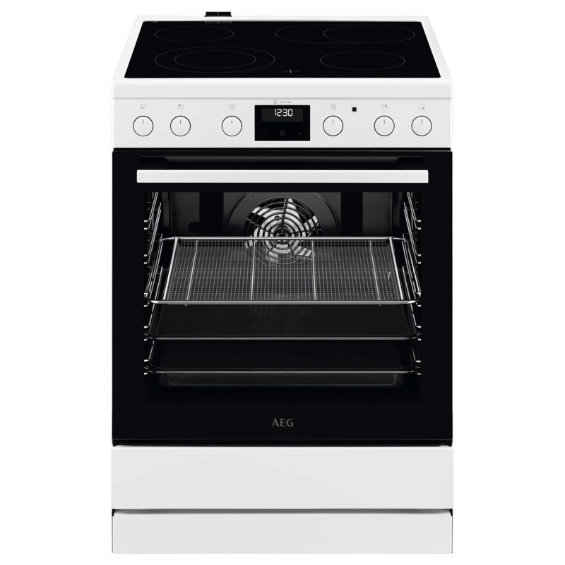 AEG Κεραμική Κουζίνα CCB6442NBW 73Lt με AirFry Λευκή