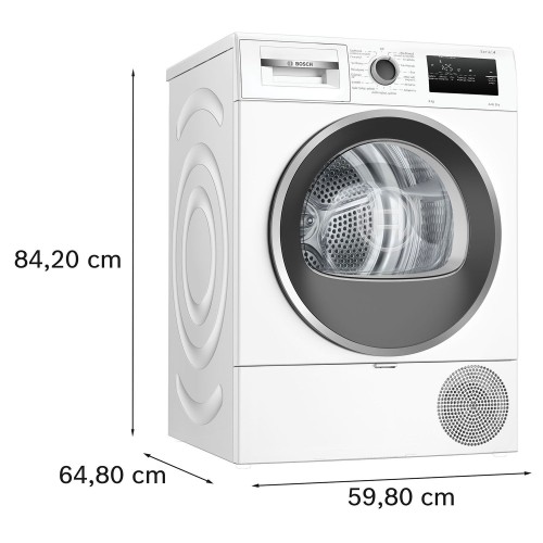 Bosch Στεγνωτήριο Ρούχων WTH85208GR 8kg A++ με Αντλία Θερμότητας