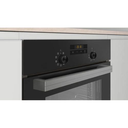 Pitsos Εντοιχιζόμενος Φούρνος Ανω πάγκου PH12M41B0 66lt Μαύρος