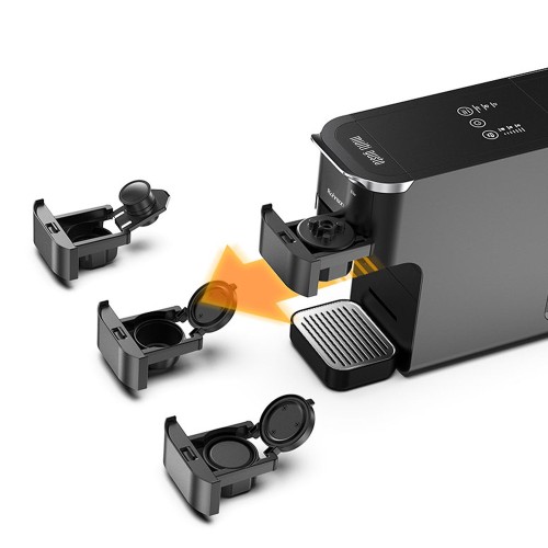 Rohnson Καφετιέρα Espresso R-98055 Multicapsule 5 σε 1 Μαύρη 1545W Πίεσης 20bar