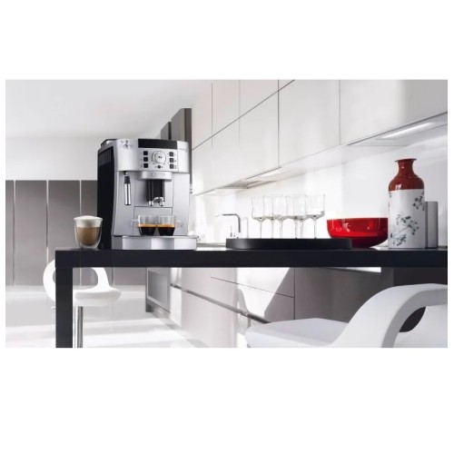 Delonghi Μηχανή Espresso ECAM 22.110.SB Magnifica S με Ενσωματωμένο Μύλο Αλεσης 1450W Πίεσης 15bar Ασημί Μαύρο