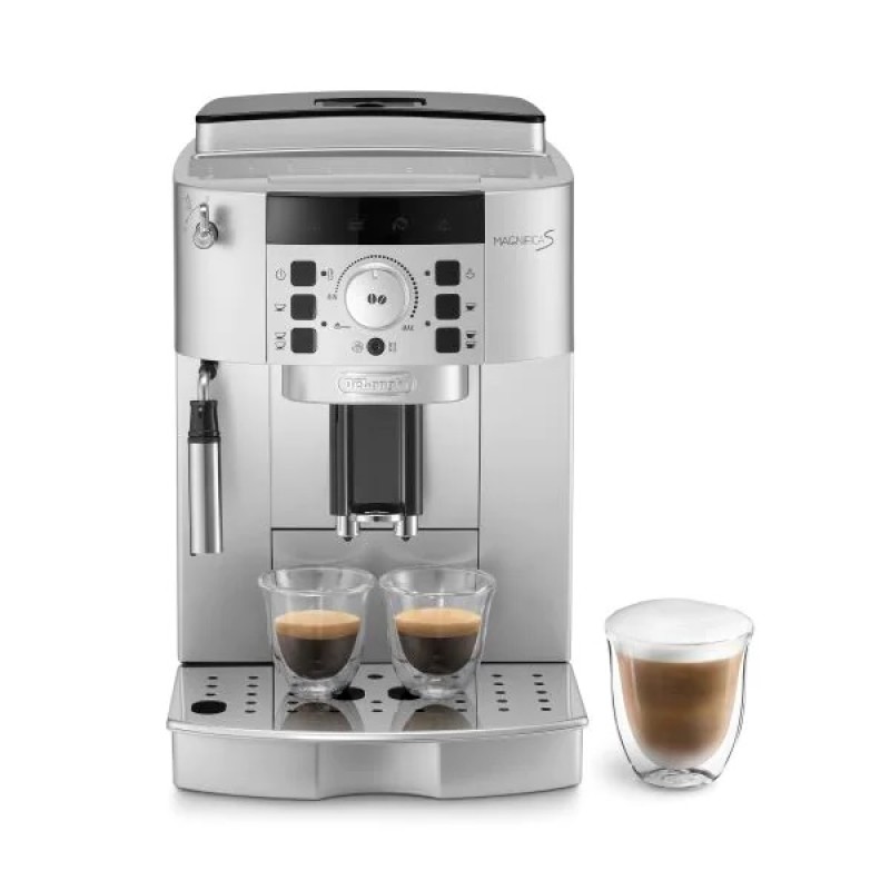 Delonghi Μηχανή Espresso ECAM 22.110.SB Magnifica S με Ενσωματωμένο Μύλο Αλεσης 1450W Πίεσης 15bar Ασημί Μαύρο