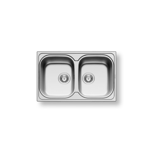 Pyramis Νεροχύτης Ένθετος Λείος Amaltia (79X50) 2B 107132501